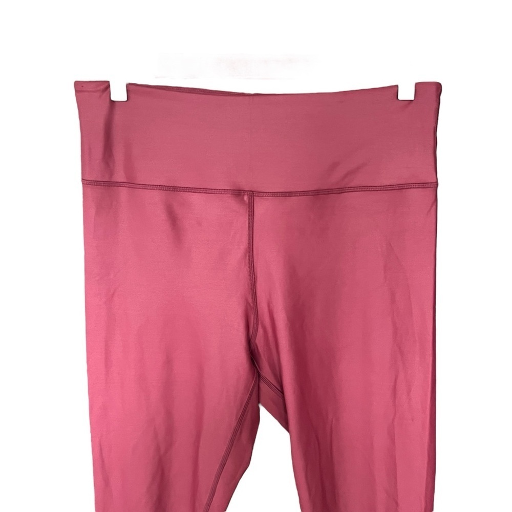 Zyia Active - Red Metallic Light N Tight High Rise Full Length Leggings Sz 14-16 - Picture 4 of 9